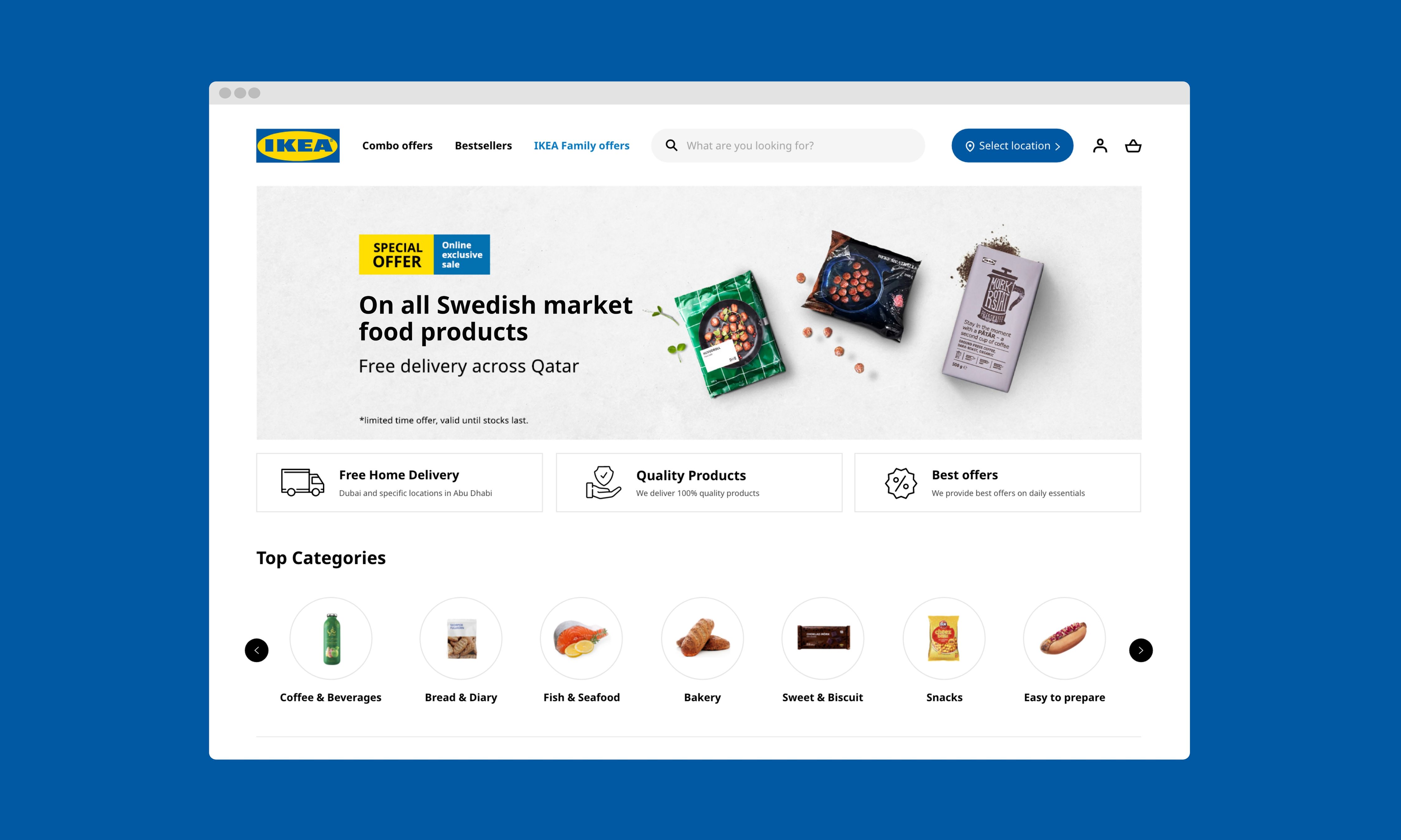 Food E-commerce Site